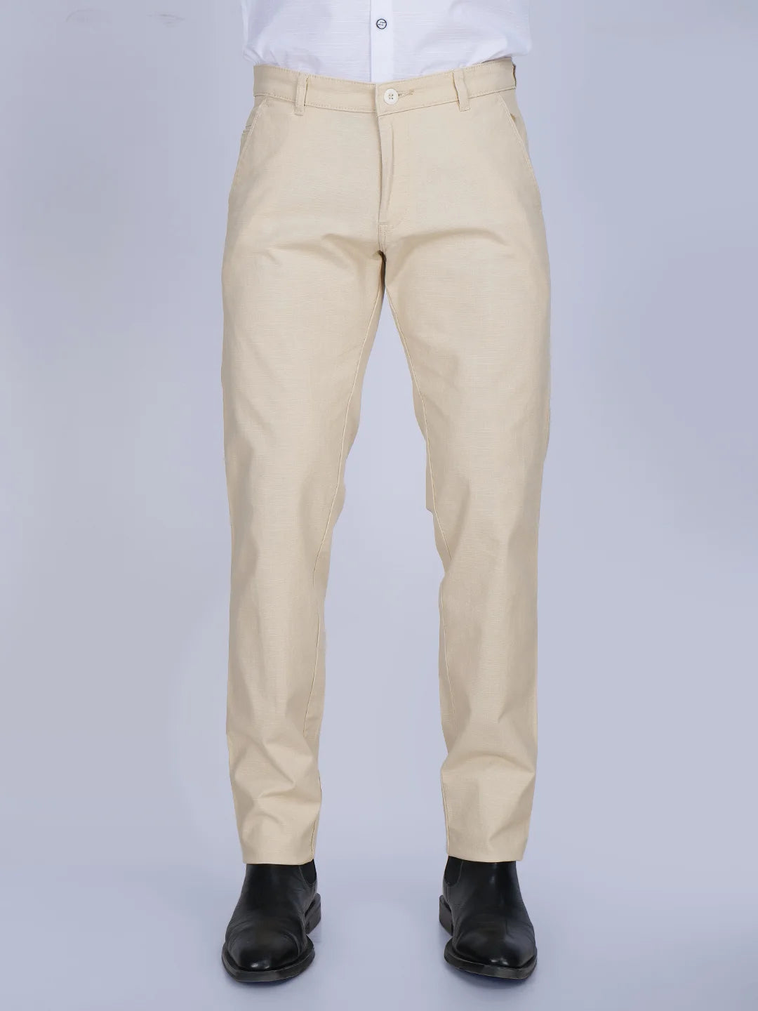 Cream Linen Trouser