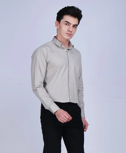 Grey Shirt Black Trouser Combo