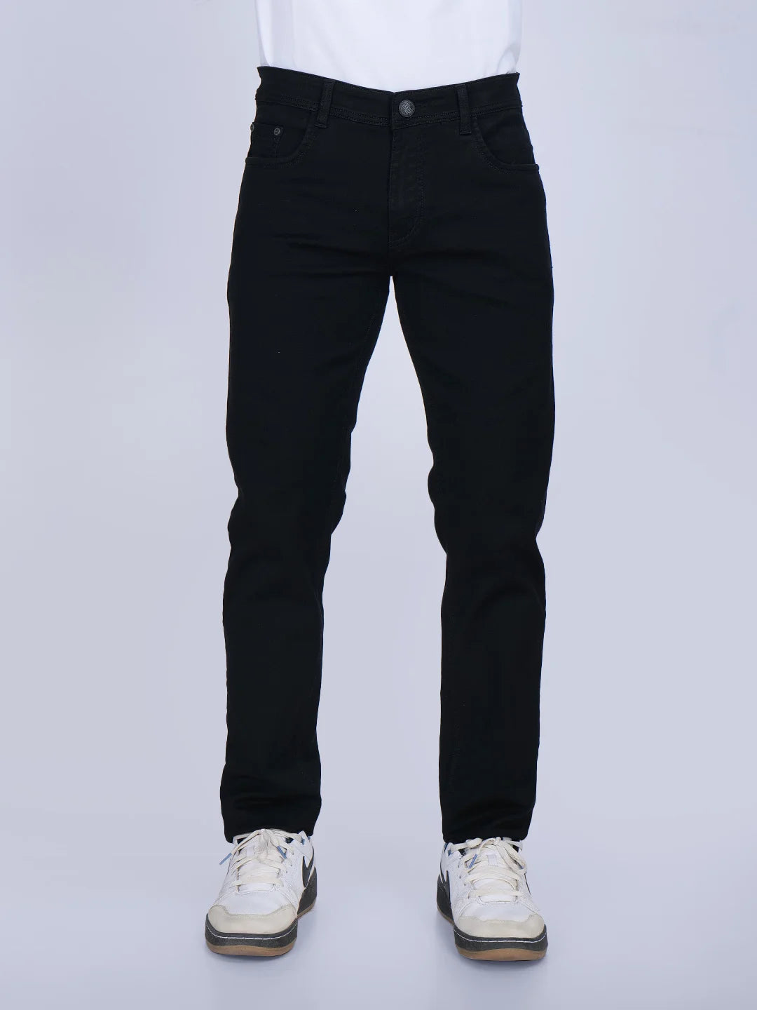 Black Regular Fit Jeans