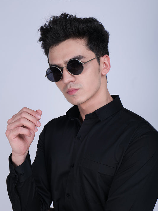 Black Solid Shirt