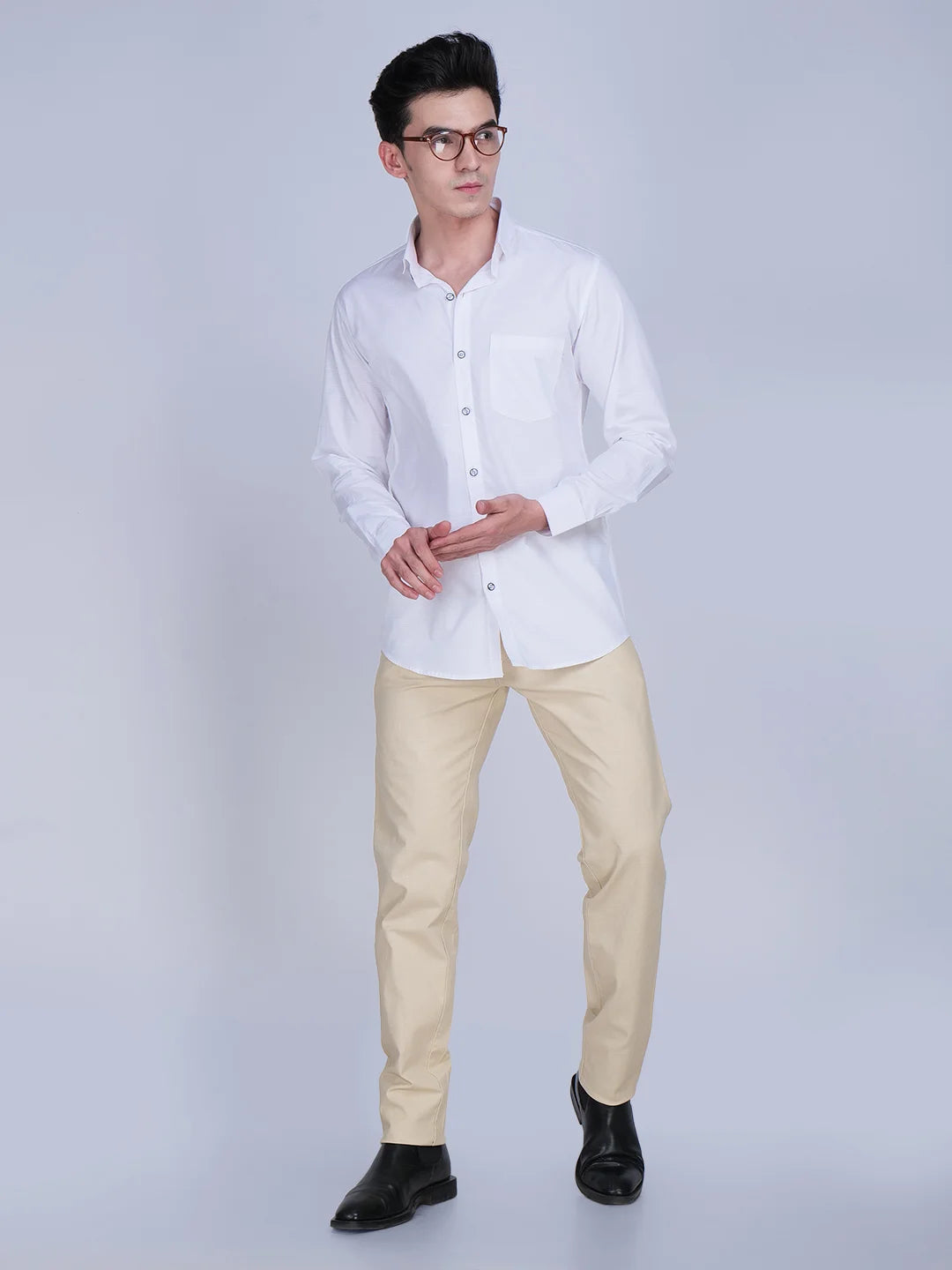 Cream Linen Trouser