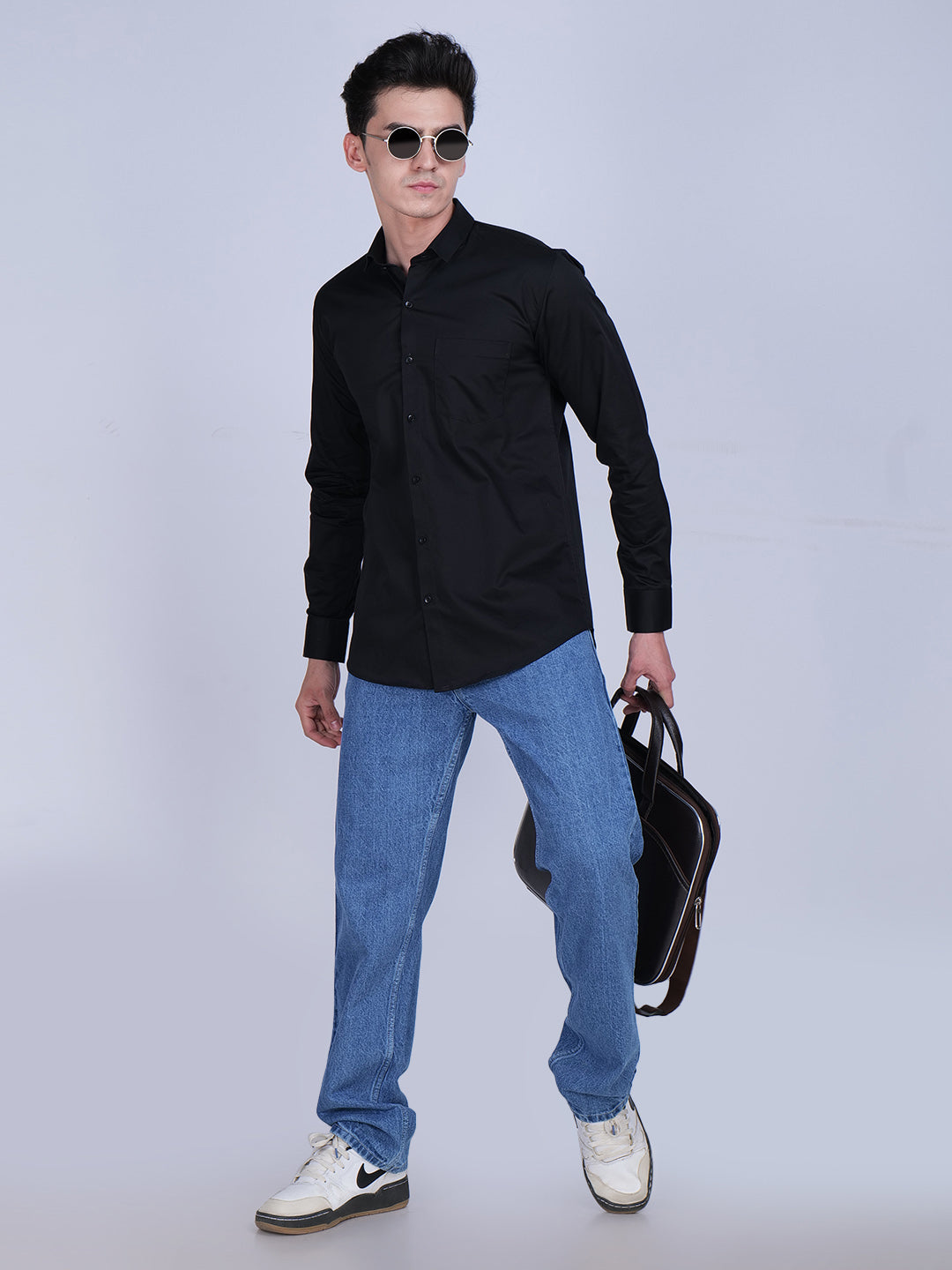 Black Solid Shirt