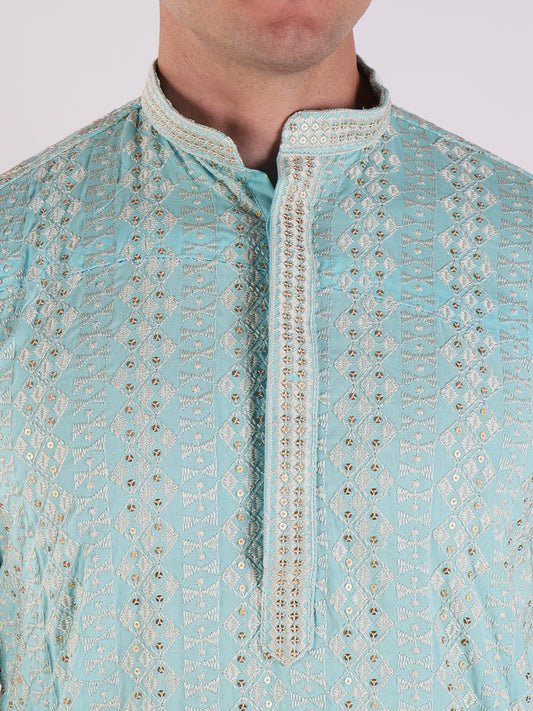 Green Elegance Kurta Set