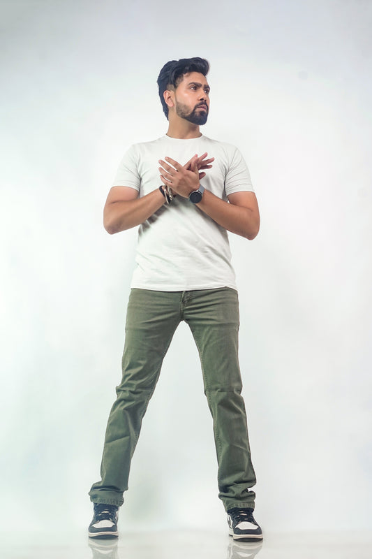 Regular Fit Hunter Green Jeans