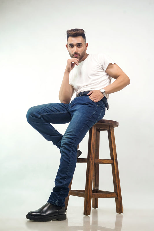 Deep Blue Slim-fit Jeans