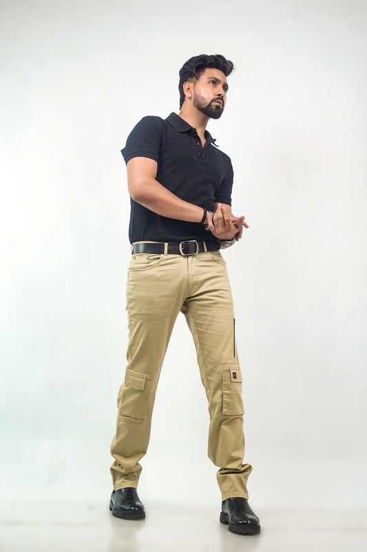 Sand Beige Cargo Pants