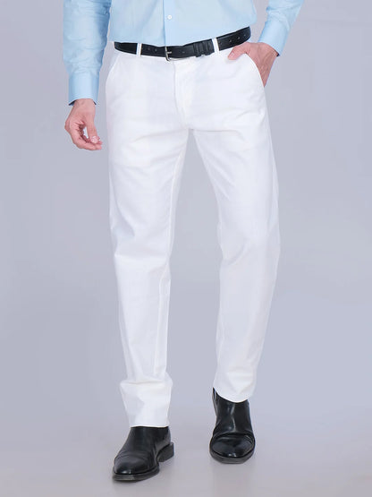 Blue Shirt White Trouser Combo
