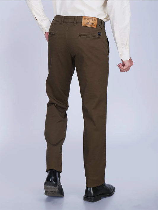 Dark Brown Linen Trouser