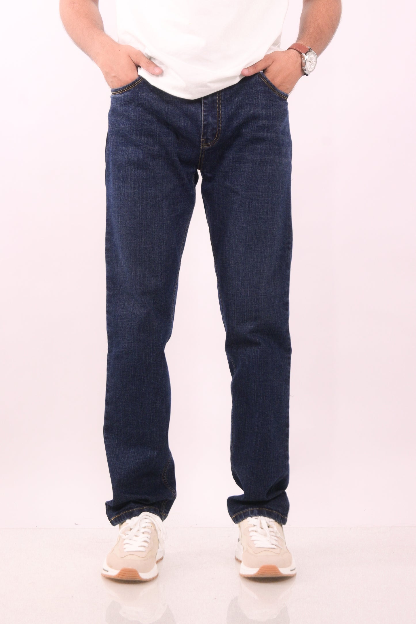 Dark Blue Straight Fit Jeans