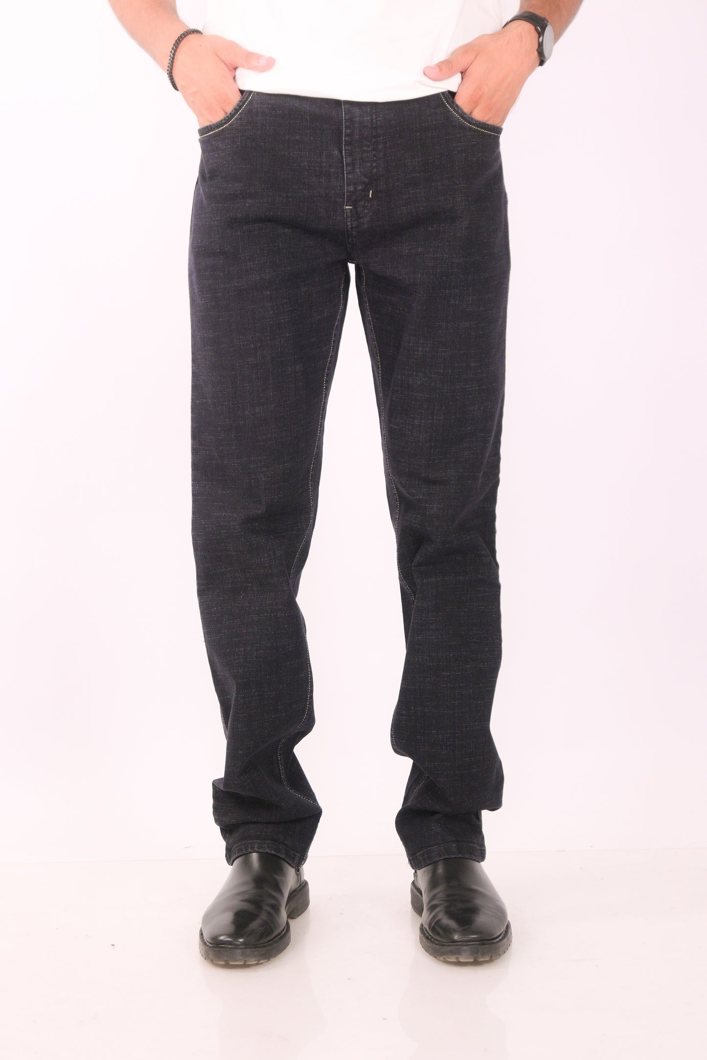 Regular Fit Royal Black Jeans