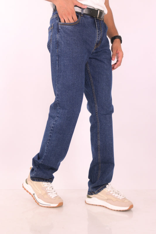 Mid-Blue Straight fit Denim