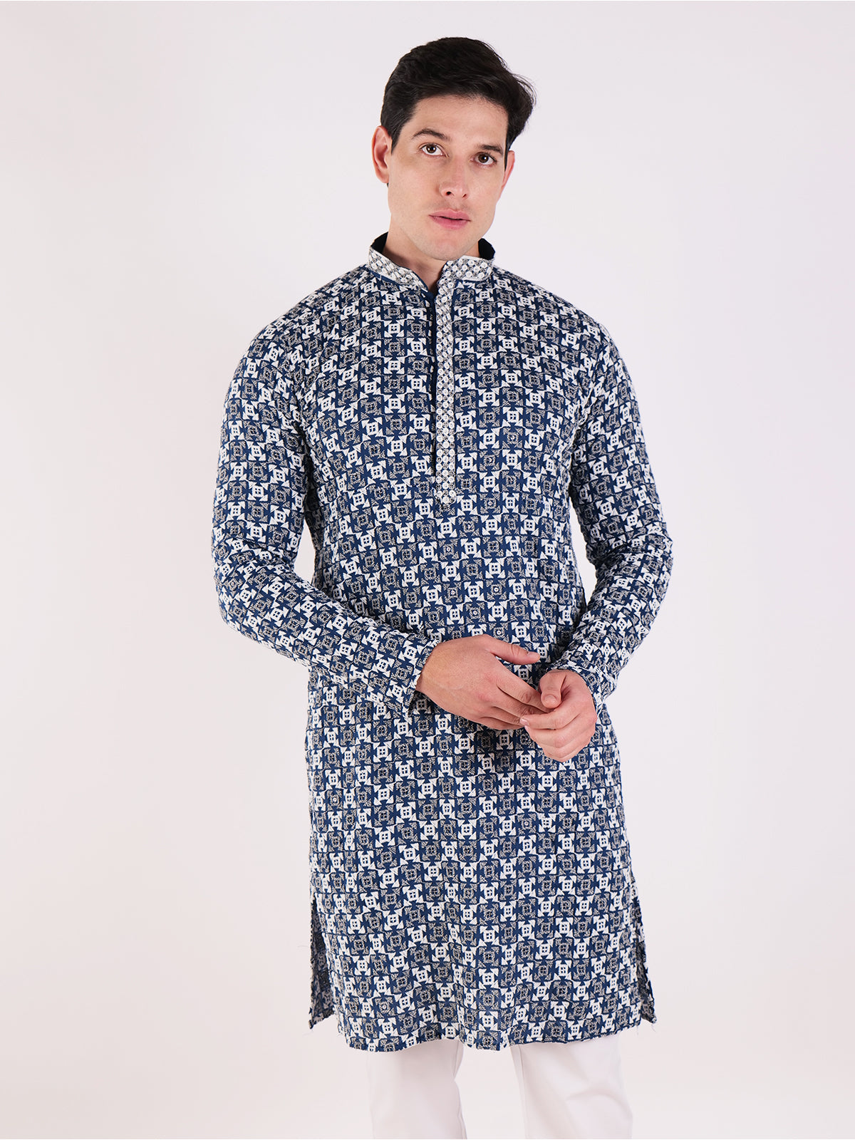 Indigo Maze Blue Kurta Set