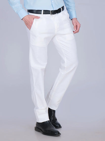 Blue Shirt White Trouser Combo