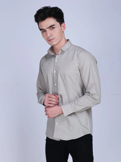 Grey Shirt Black Trouser Combo