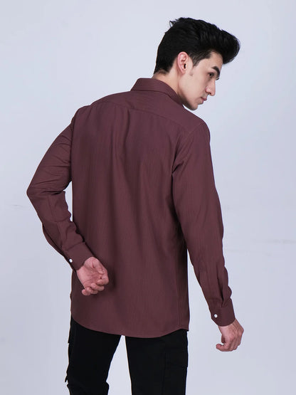 Maroon Shirt Black Cargo Pants Combo