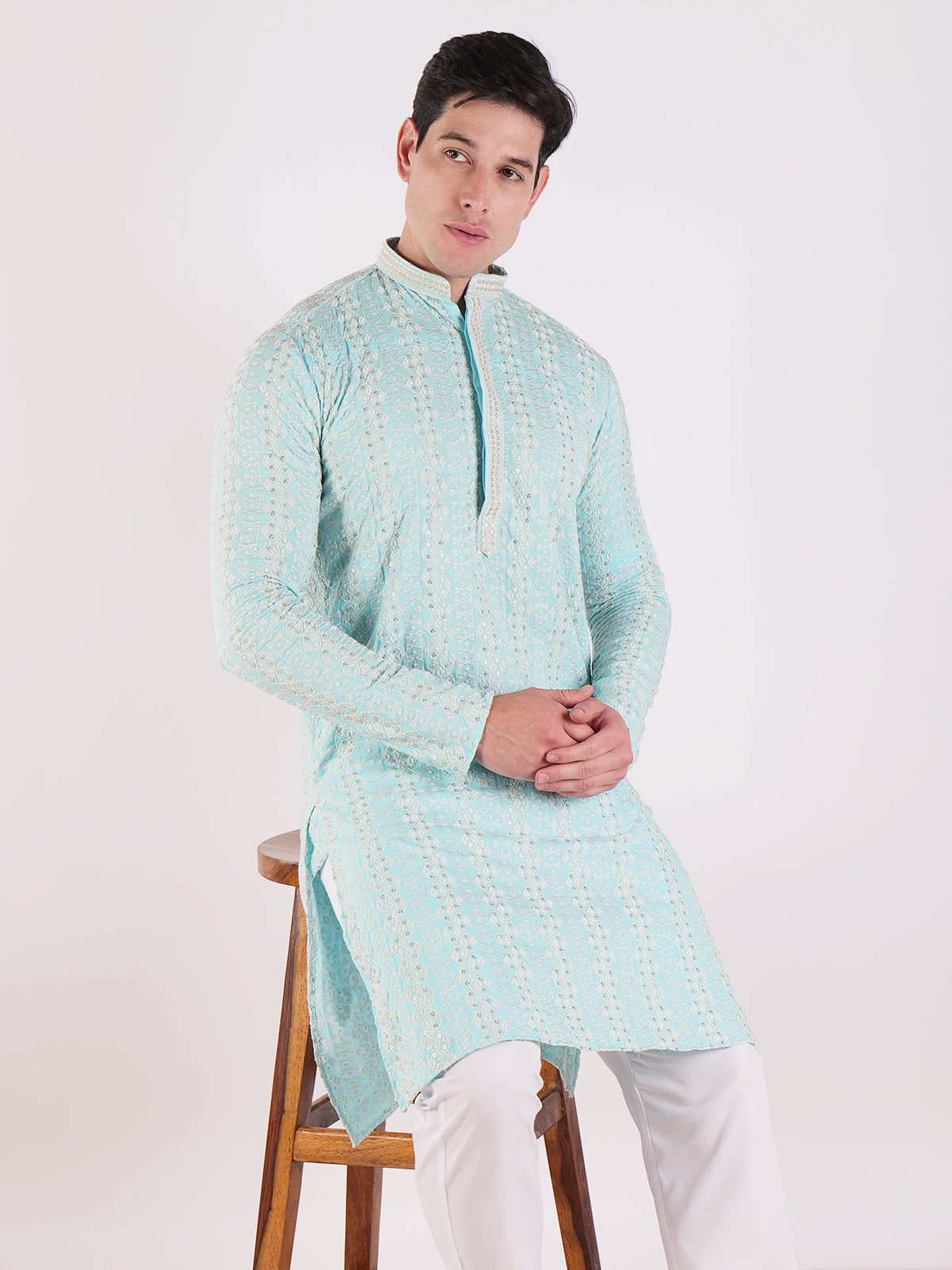 Green Elegance Kurta Set