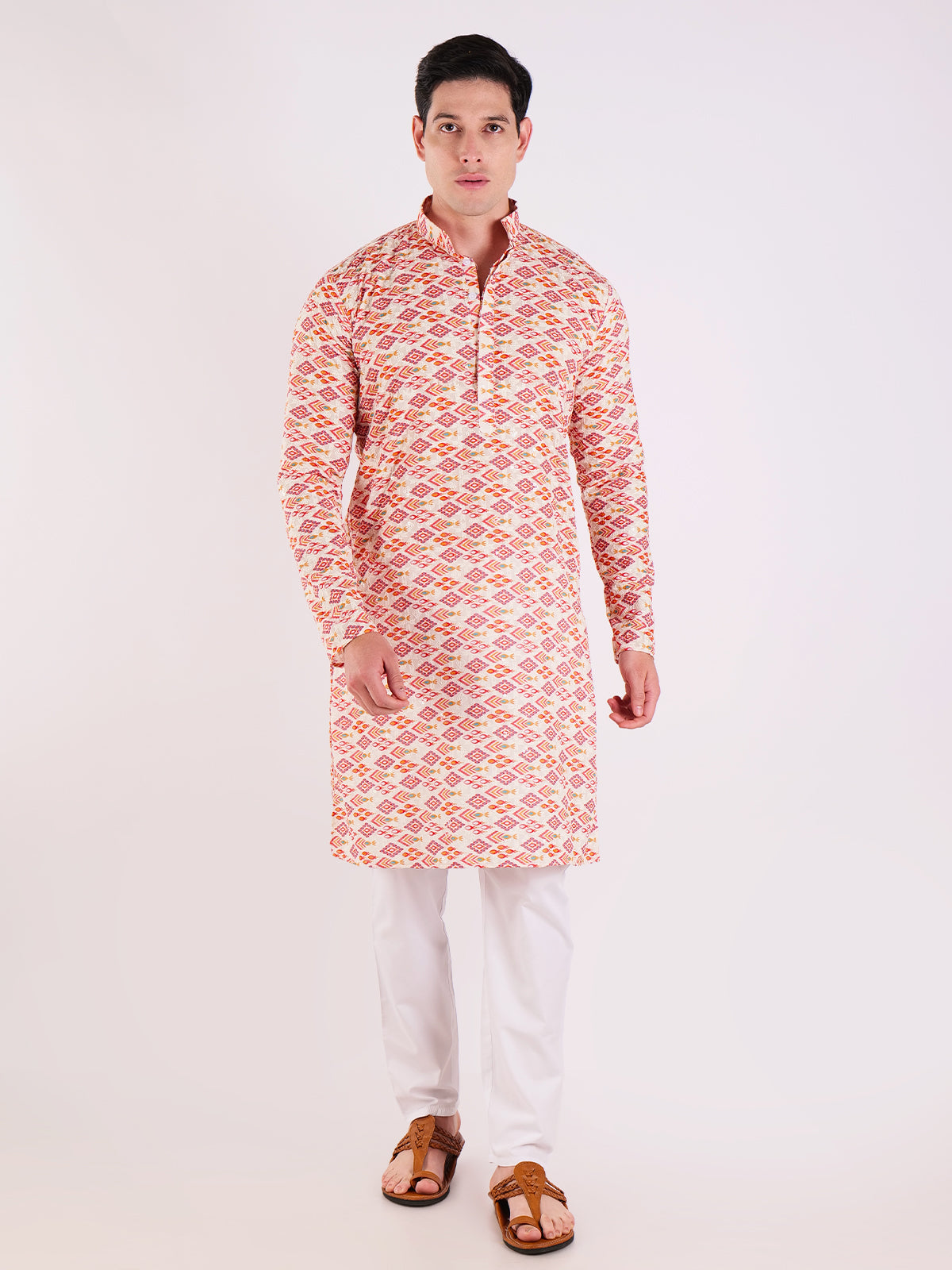 Saffron Mosaic Kurta Set