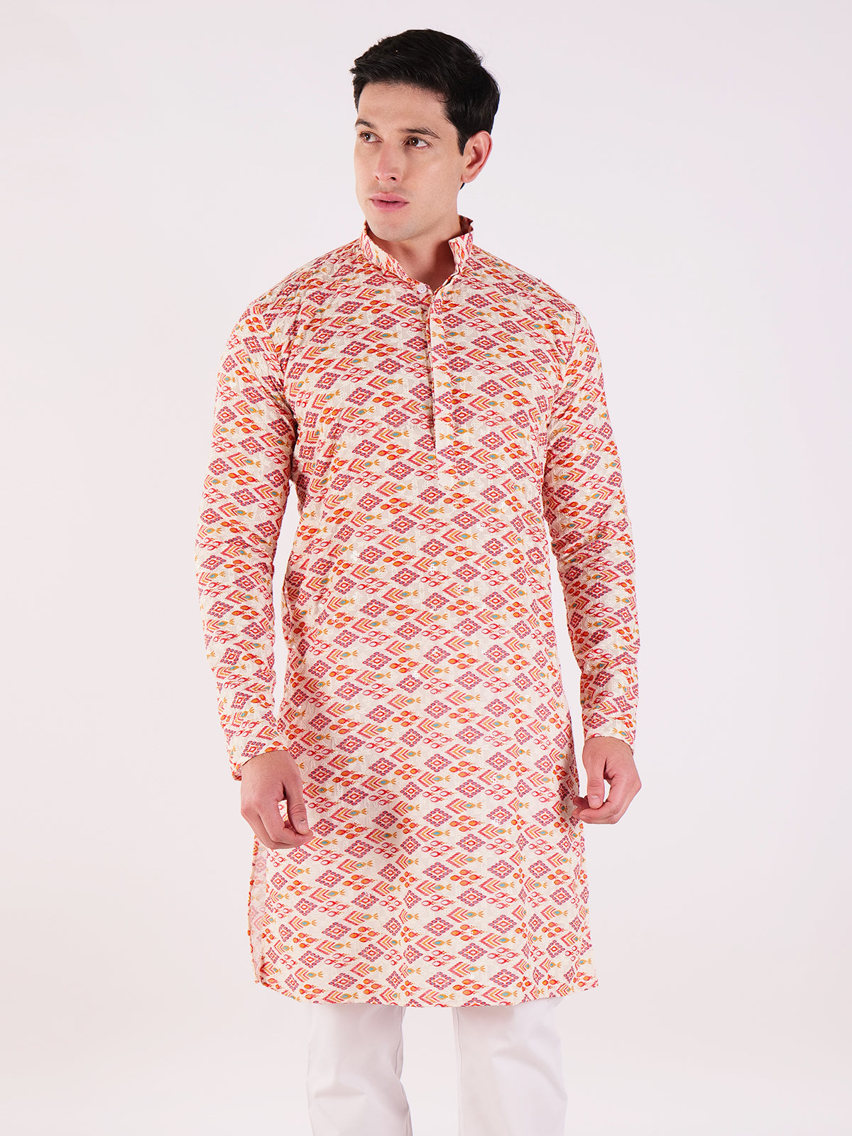 Saffron Mosaic Kurta Set