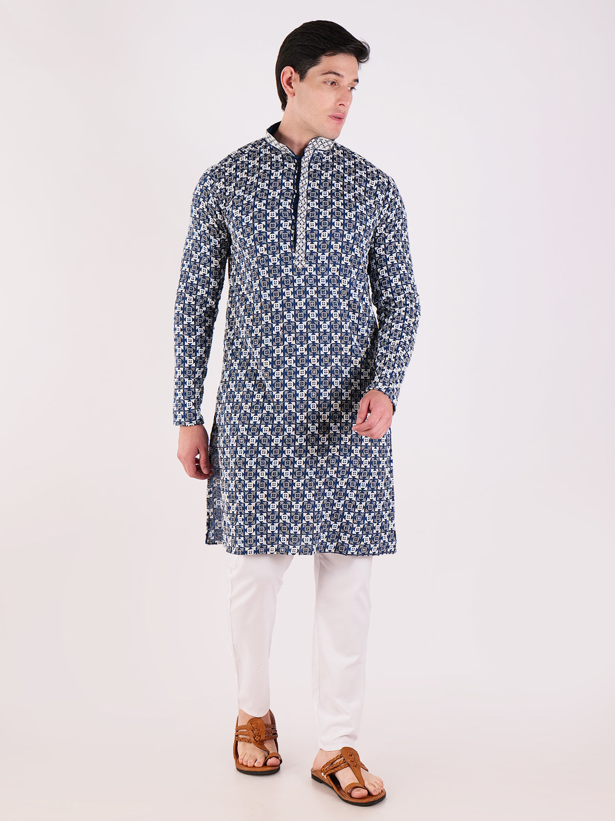 Indigo Maze Blue Kurta Set