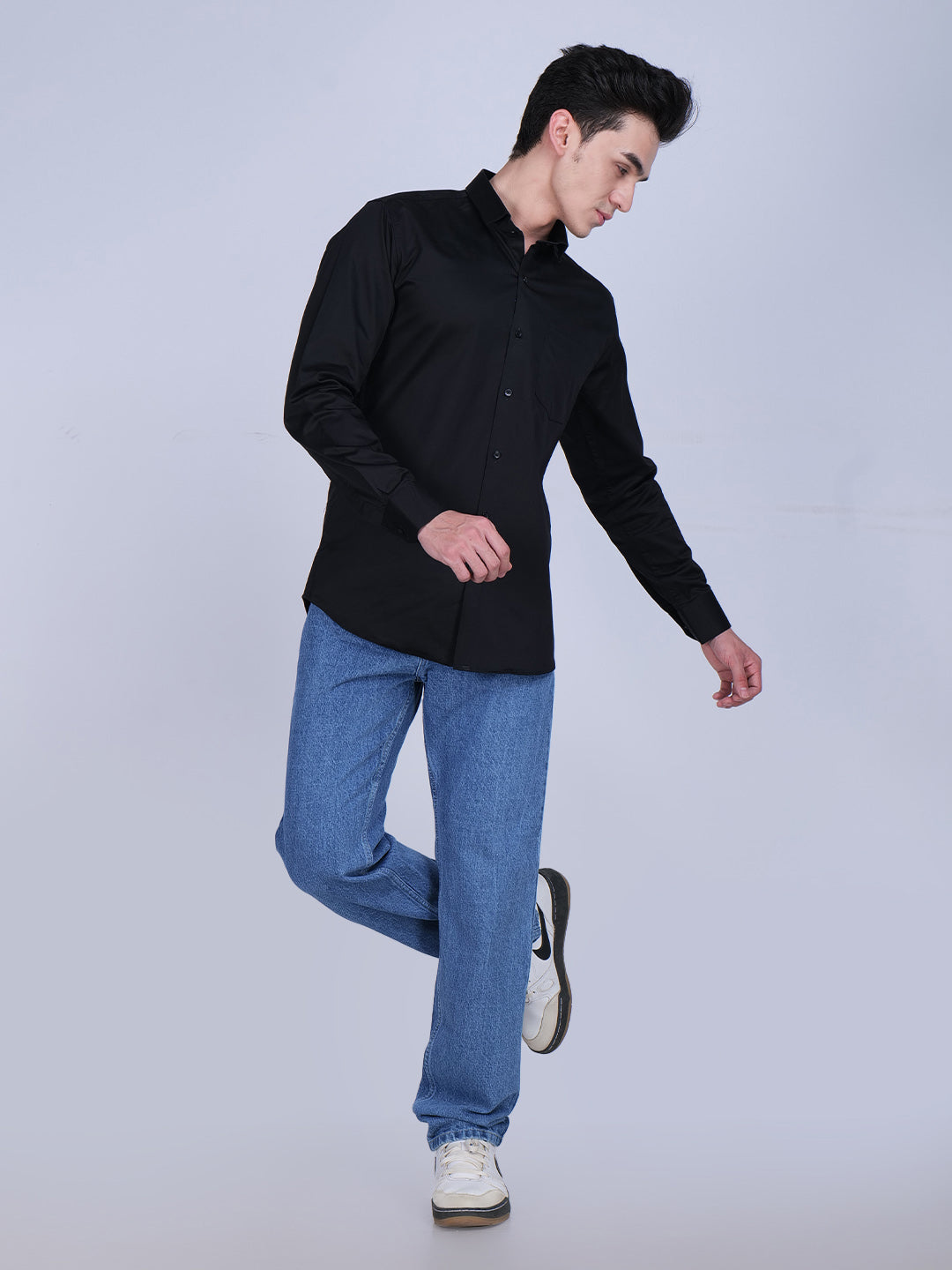 Black Solid Shirt