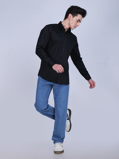 Black Solid Shirt