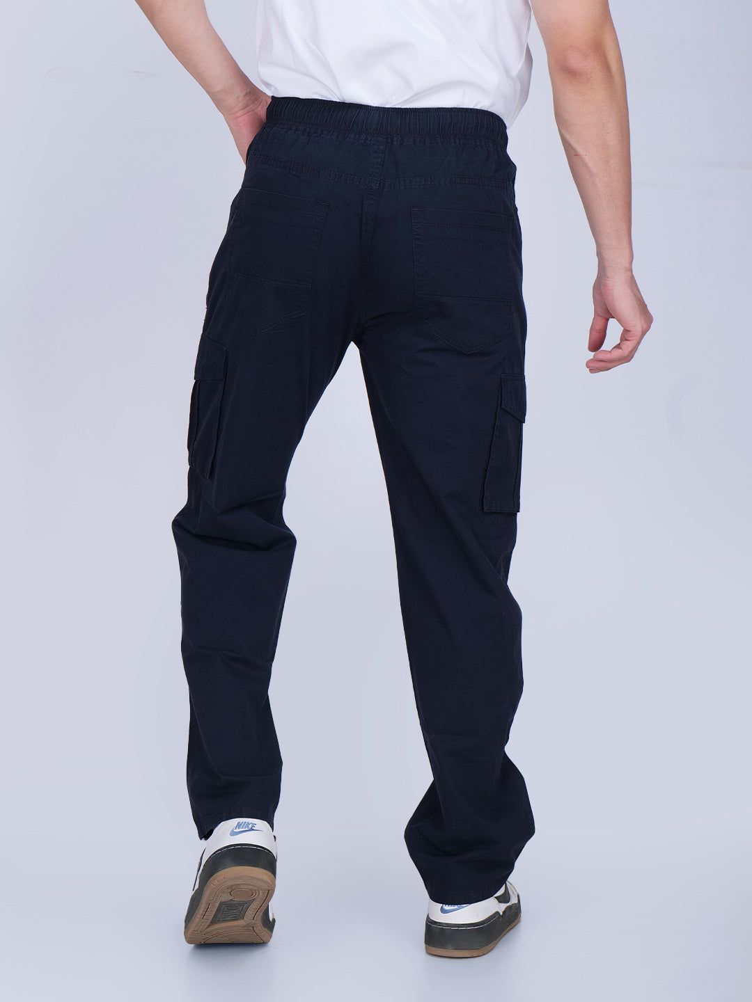 Blue Relaxed Fit Cargo Pants