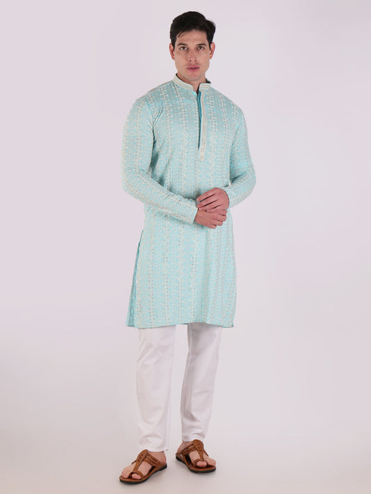 Green Elegance Kurta Set