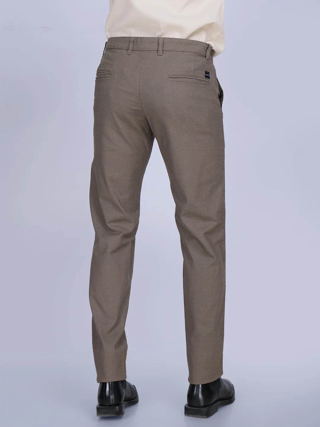 Beige Shirt Brown Trouser Combo
