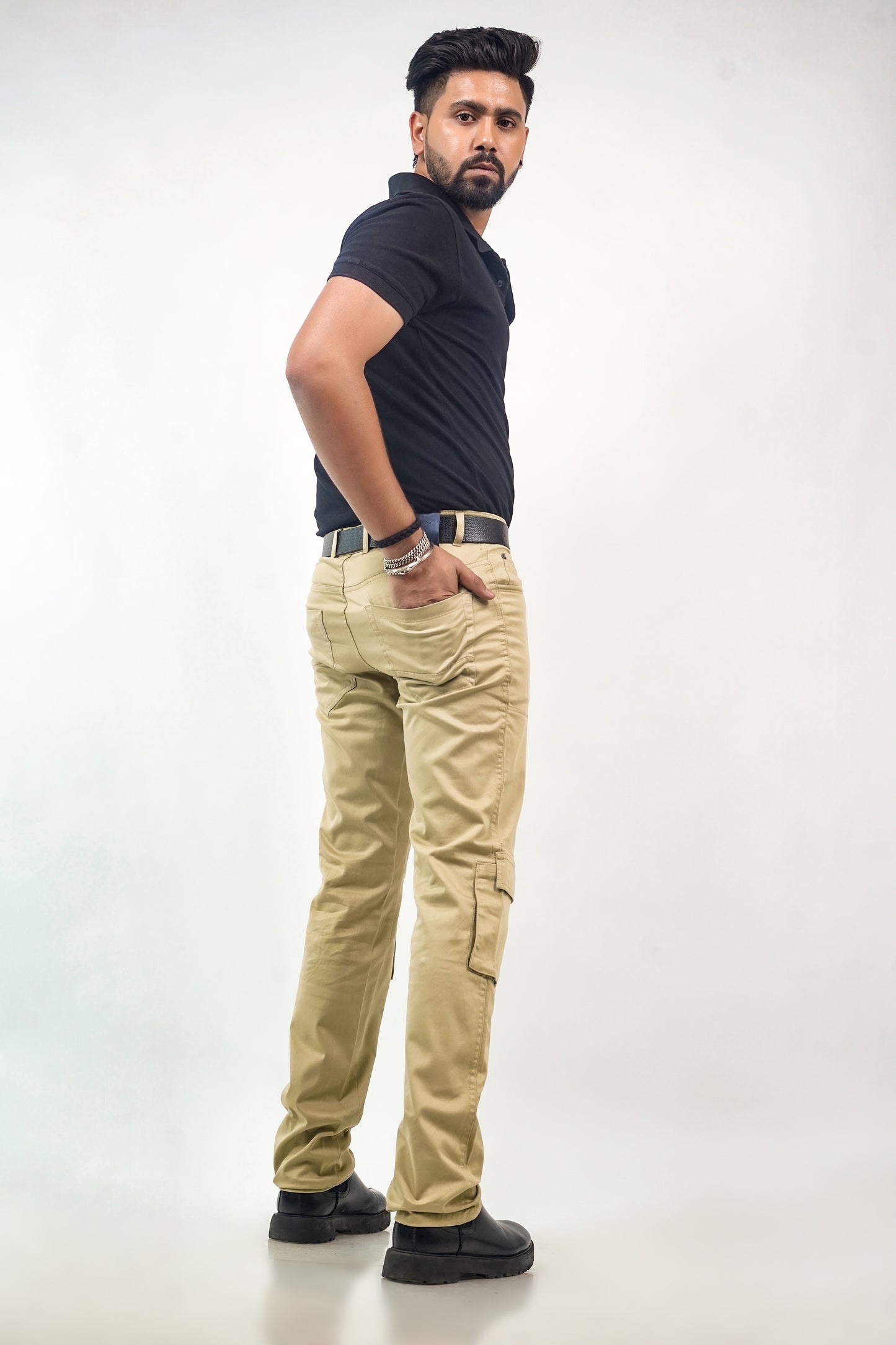 Sand Beige Cargo Pants