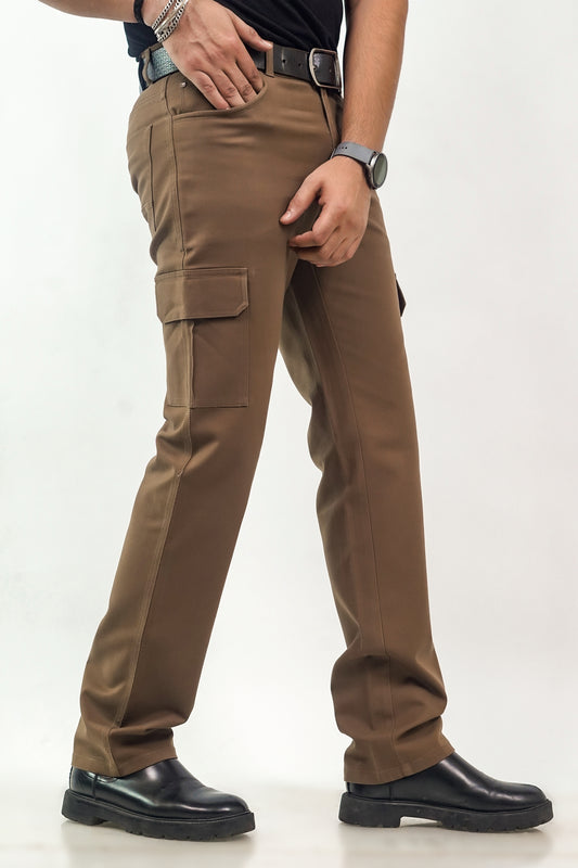 Regular-Fit Brown Cargo