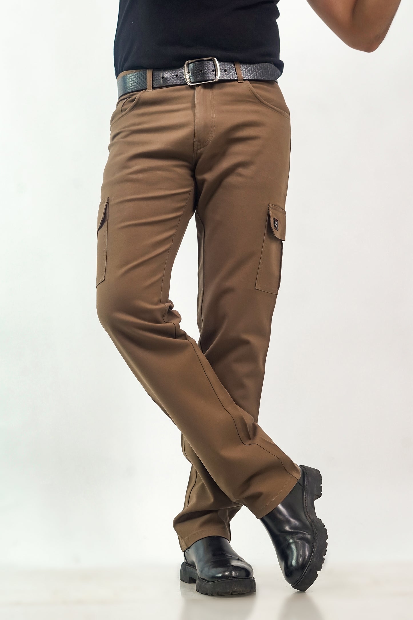 Regular-Fit Brown Cargo