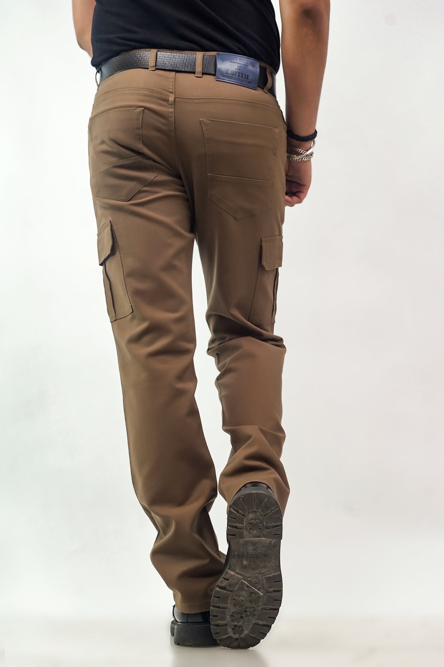 Regular-Fit Brown Cargo